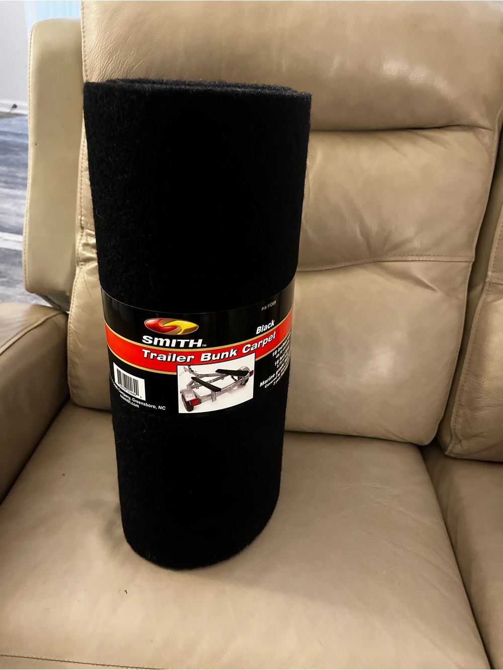Brand New NWT Smith Trailer Bunk Carpet Black 18x18”